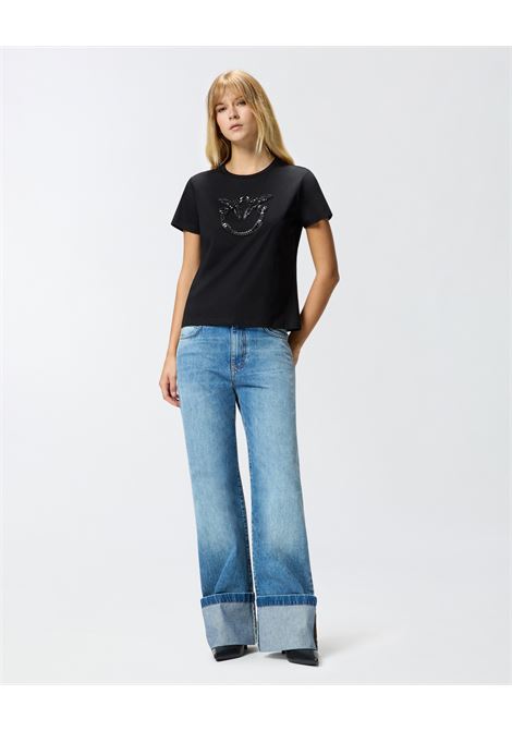 T-shirt Logo Love Birds Decorato - Pinko PINKO |  | 100535-A2RN 1Z99